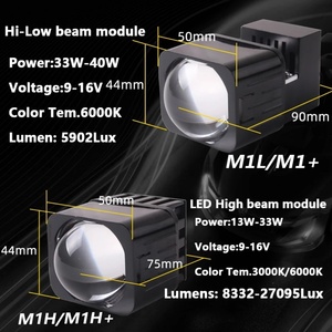 Sanvi Auto Lighting New 1.5 Inch 12V 35w 6000k 3000k Mini LED Projector Lens Headlight Low Beam Module High Beam Laser Module - Product Image 3