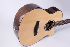 Avanzar asequible 40 pulgadas Premium madera contrachapada abeto nogal guitarra eléctrica acústica personalizada OEM ODM instrumento Musical para la venta - Product Image 6