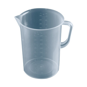 Bécher en plastique O'Kayme 5000 ml, gradué double face, résistant aux hautes températures - Product Image 1