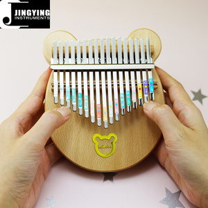 2025 Jingying Music Piano à pouce à 17 touches, <span class=keywords><strong>Kalimba</strong></span> en bois massif 17 tons en gros pour cadeau pour enfants - Product Image 3