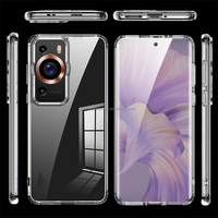 Marque antichoc clair protecteur complet coque de téléphone mat givré Transparent Airbags Anti-huile couverture pour Huawei P40 P50 P60 Pro