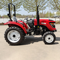 Traktor 4x4 untuk Pertanian Mini, Traktor Roda 4 Kecil dengan Pemuat Depan