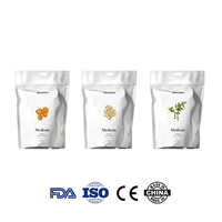 Sachets refermables personnalisés avec trou de suspension, sacs mats en aluminium pour herbes séchées et fruits secs, impression de logo sur mesure