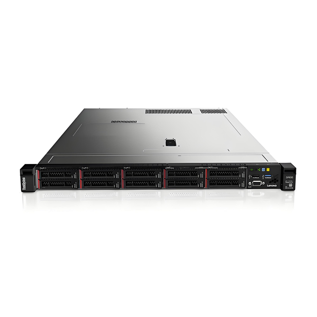 New Lenovo ThinkSystem SR630 V2 Intel Xeon Silver 4310 32G DDR4 RAM 8x2.5 Hot-plug 530-8i RAID 4x1000M/500W 1U Rack Server