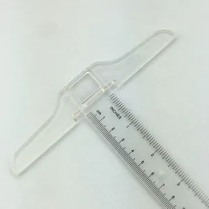 12 Inch 30 Cm Junior T-Square 30cm T Ruler Plastic Transparent T-Ruler For Drafting And General Layout Work