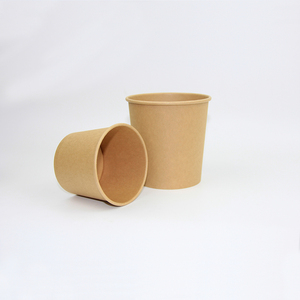 Importado desechable tazón de fideos de embalaje para llevar sopa tazas de papel kraft marrón de tazón de sopa con tapas - Product Image 2