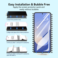 Protection d'écran hydrogel personnalisable en usine, lot de 2, avec outil d'installation, pour Samsung Galaxy Z Flip 7 6 5 4
