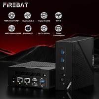Livraison gratuite aux États-Unis FIREBET AM02 Mini PC 16 Go + 512 Go SSD 6600H Système Windows 11 Adaptateur US Ordinateur de jeu Mini PC