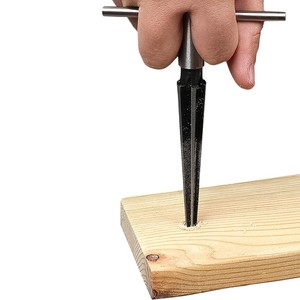 3-13mm Bridge Pin Hole Hand Held Reamer T Handle Tapered 6 Flute Chamfer <b>Bit</b> Reaming Woodworker Core <b>Drill</b> Cutting Tool - Product Image 2