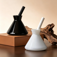 Nouvelle bouteille diffuseur de parfum en verre pour la décoration de la maison et du bureau, 200 ml, forme de corne conique et logo personnalisé