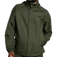 Veste imperméable à capuche pour homme, confortable, respirante, avec fermeture éclair, imprimé logo personnalisé, tissu solide