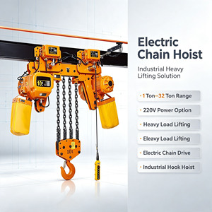 5 Ton 10 Ton 20 Ton 220V Electric Chain <b>Hoist</b> with Hook for Heavy Load Material Handling - Product Image 1