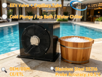 Unités de condensation personnalisées COM-ENERGY 2HP pour bains de glace de gym |   Inverter R290 |   Échangeur de chaleur à plaques EEV avec moteur EC, unité encastrée OEM ODM