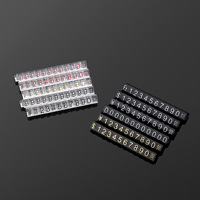 Support d'affichage de prix réglable pour montres, bagues et bijoux, avec numéros et lettres personnalisables, couleur et taille ajustables, pour supermarché