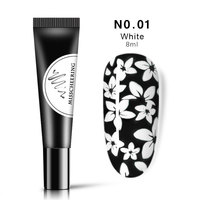 Approvisionnement d'usine 12 couleurs 8ml vernis à ongles Gel vernis timbre impression huile UV Gel laque tremper vernis pour Nail Art estampage