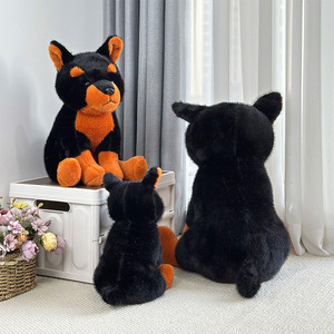 Peluches de chien réalistes de haute qualité en gros, jouets géants en peluche pour enfants, cadeau idéal - Product Image 2