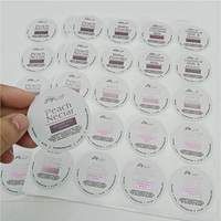 Cetak Stiker Label Kemasan Botol Kaca Makanan Tahan Air dari Plastik Vinyl PVC dengan Logo Cetak Kustom