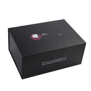 Роскошная индивидуальная печать упаковка подарочная коробка для одежды крышка бумажная коробка с логотипом жесткий картонный откидной створчатый открытый магнитный ящик для обуви - Product Image 1