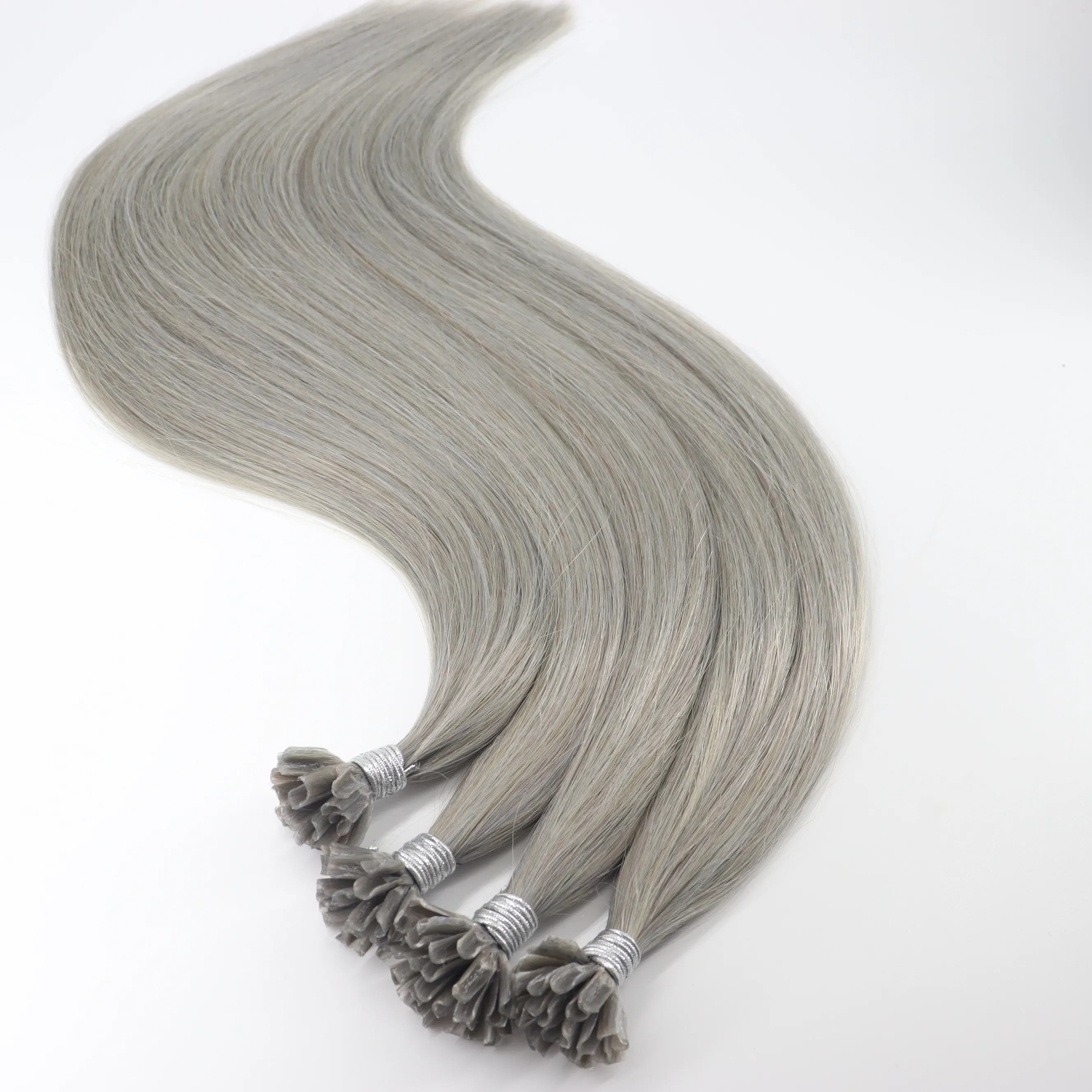 Hot Selling 12a Russian Human Hair Double Drawn Remy Prebonded Keratin U Tip Hair Extension