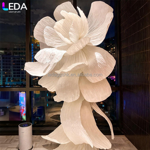 LEDA Handmade Giant <b>Flowers</b> <b>Artificial</b> White <b>Large</b> Paper <b>Flower</b> backdrop for Wedding - Product Image 4