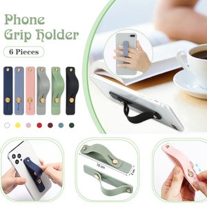 Universal <span class=keywords><strong>PVC</strong></span> Silikon Fingerring Handy riemen Handband halter Sockel griff für Smartphone