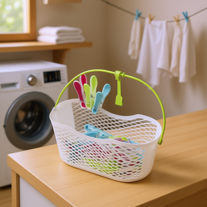 Panier à pinces à linge BRSTENMANN, 21 pièces, avec crochet pour le rangement du linge - Product Image 3