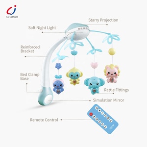 Plastique écologique Projection Rotation Téléphone Contrôle Veilleuse Lit Cloche Jouet Bébé Mobiles - Product Image 4