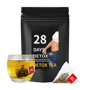 China Etiqueta Privada dieta de desintoxicación quema grasa delgada delicia a base de hierbas pérdida de peso té de desintoxicación