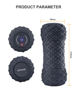 उच्च घनत्व सिलिकॉन वाइब्रेटिंग फोम रोलर 4 तीव्रता चिकित्सा के साथ वाइब्रेटिंग फोम रोलर - Product Image 2