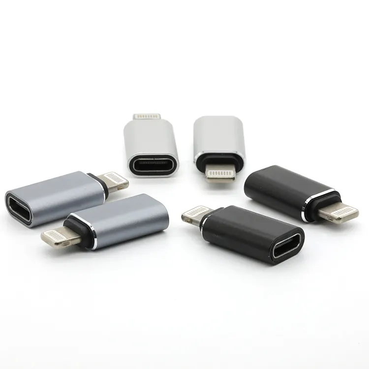 Lightn-ing Male To USB Type C Female Adapter Mini USB-C to Lightn-ing Interface Adapter