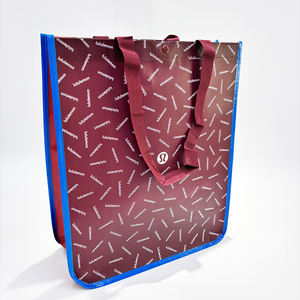 Bolso de hombro gráfico personalizado de alta calidad <span class=keywords><strong>PP</strong></span> no tejido diseño de moda patrón de letras bolsa de compras - Product Image 1