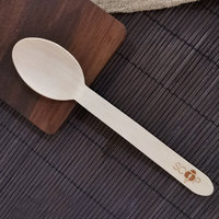 Eco-vriendelijke 96mm houten wegwerp ijs- en yoghurtlepels, mini-scheppen voor feestjes, proeven en samples, met aangepast logo