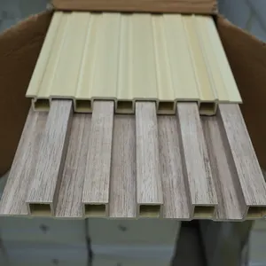 Hot Sale Teak Oberfläche Holz PVC Wand paneel Wpc Deckenplatten