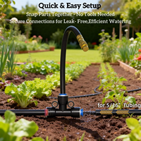 Kit d'irrigation goutte à goutte automatique avec buses en cuivre - Système d'arrosage économe en eau et facile à installer pour le jardin
