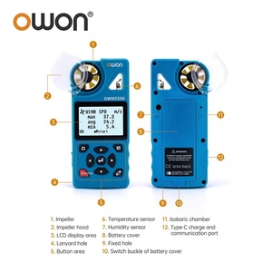 เครื่องวัดความเร็วลมดิจิตอล OWON OWM5500 7-in-1 หน่วยความจำ 8000 ข้อมูล 7 โหมดการวัด อุณหภูมิ ความชื้น ควบคุมผ่านแอพ รับประกัน 1 ปี - Product Image 4