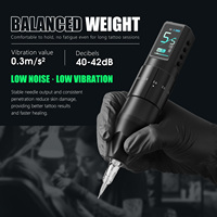 XNET Nebula 1600mAh 2.0-4.2mm Verstelbare Slag Professionele Draadloze Tatoeage Pen Machine voor Artiesten Lichaamskunst