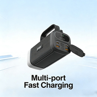 Power Bank Portabel Outdoor 40000mAh 148W PD Pengisian Cepat Dual USB C dengan Layar Digital Pengisi Daya Darurat