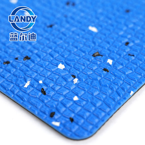Tapis antidérapant pour bord de piscine Landy, 3,0 mm PVC, fibre de verre, motif rectangulaire, protection du sol à base d'eau - Product Image 4