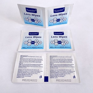 Lingettes désinfectantes pour écran de lunettes jetables <span class=keywords><strong>POWERCLEAN</strong></span>, emballées individuellement, logo en feuille d'argent - Product Image 3