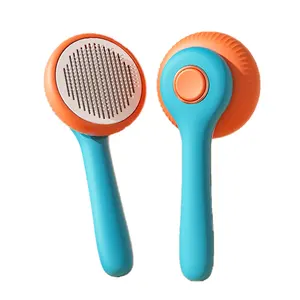 Self-cleaning Pet Cat Dog Slicker Brush Comb For Hair Grooming