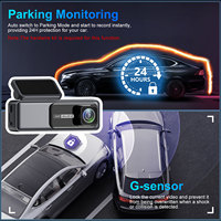 Pas d'écran voiture boîte noire 4k + 1080P Wifi Gps Dashcam double objectif caméra de tableau de bord avant et arrière 2 caméras voiture Dvr caméra de voiture 4K DASH CAM