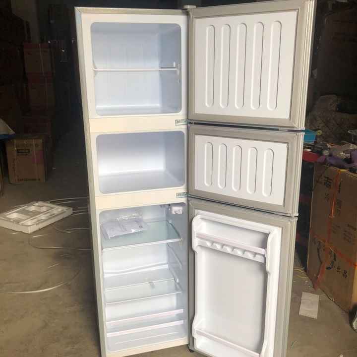 136L Household Hold Three-Door Small Energy-Saving Freezer for Dormitory and Office