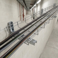 Plateau en treillis métallique ventilé modulaire et portable en acier inoxydable 304, certifié CE, installation rapide, capacité de 75 câbles