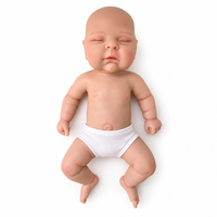 Poupée Reborn réaliste en silicone solide de 18 pouces, corps lavable, peinte à la main de haute qualité, jouet de collection réaliste pour bébé