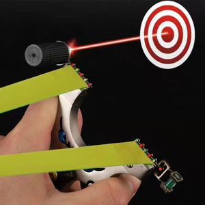 Slingshot de chasse et de sport de compétition de haute précision en acier inoxydable avec double clip laser - Product Image 6