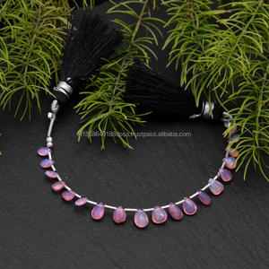 Opale éthiopienne naturelle de qualité supérieure à facettes en forme de poire 4 pouces 5X3 - 6X4 MM perles de pierres précieuses utilisation de brin pour la fabrication de bijoux - Product Image 2