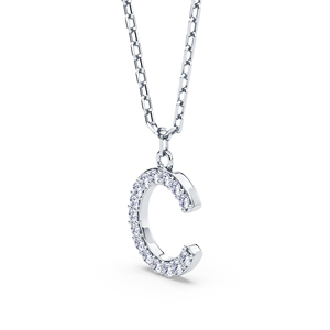 Colgante con Iniciales Personalizadas de la A a la Z, Hecho con Diamantes Cultivados en Laboratorio VVS VS EF y Plata de Ley 925 con Acabado en Oro, Joyería Fina OEM ODM - Product Image 4