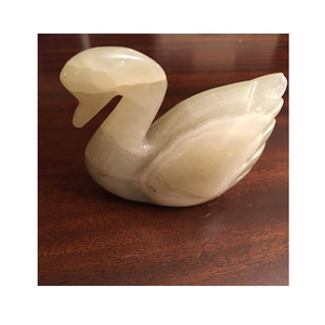 รูปแกะสลักหงส์นิลทำด้วยมือคุณภาพสูงแกะสลักจากหิน - Product Image 2