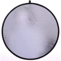 Réflecteur de lumière ovale pliable portable 5 en 1 90x120cm Accessoires de studio photo multicolores Sac réfléchissant en plastique