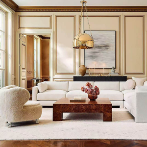 Tavolino da Caffè di Lusso in Legno Burl, Quadrato/Rettangolare, Design Antico Mid-Century, Arredamento Portatile per Soggiorno - Product Image 1